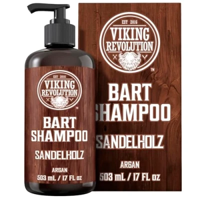 Abbildung von Viking Revolution Bartshampoo Für Männer Mit Arganöl &amp; Jojobaöl Weichmachend Stärkend Sandelholzduft 500 ml