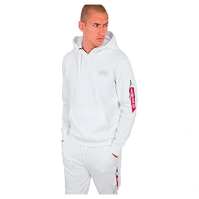 Abbildung von Alpha Industries Kapuzenpullover, Herren, Größe: Small, White/black camo