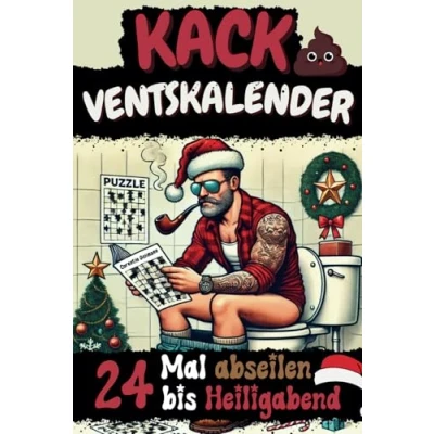 Abbildung von KackVentskalender 24 Mal Abseilen bis Heiligabend: Rätselspaß und Humor für lange Sitzungen Das witzige Geschenk Männer