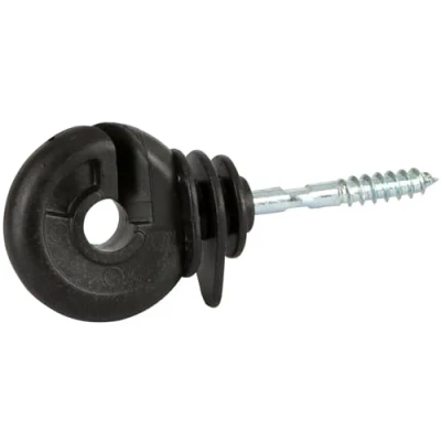 Abbildung von Agrarzone 100x Ringisolator mit Einschraubhilfe verzinkte Stütze 5,3 mm Durchmesser robuste Weidezaun Isolatoren für Draht, Seil, Litze &amp; Band