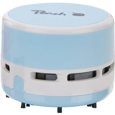 Abbildung von Peach Mini Staubsauger batteriebetrieben (2x AA) hohe Saugkraft blau PA105