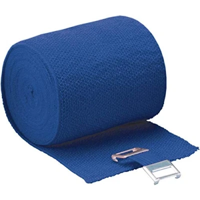 Abbildung von Höga Lastic Color, blau, 8 cm x 5 m gedehnt, dauerelastische Idealbinde, 1er Pack (1 0.047 kg)