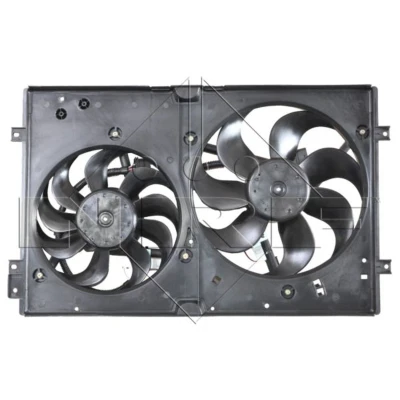 Abbildung von NRF 47059 Lüfter 350 12 200/100 mit Kühlerlüfterrahmen (Zarge) VOLKSWAGEN: Golf 4, 4 Variant, Polo III Hatchback, AUDI: A3 TT Coupe