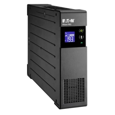 Abbildung von Eaton USV Ellipse PRO 1600 DIN Line Interactive ELP1600DIN 1600VA (8 IEC Ausgänge) Spannungsregelung (AVR) mit Display und USB Schnittstelle (inkl. Kabel)