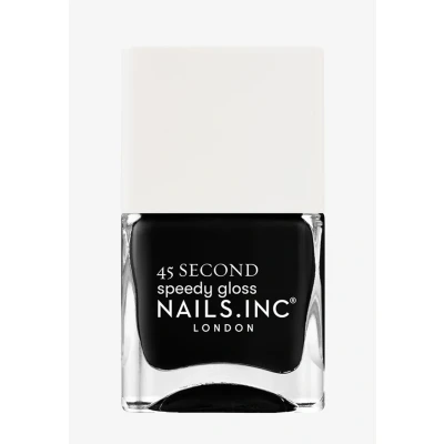 Abbildung von Nails Inc CAMBRIDGE CALLS MY NAME Quick Drying Nagellack Tiefes Schwarz Schnelltrocknend in 45 Sekunden Nagelstärkend mit Hexanal, Kalzium, Magnesium Cruelty Free Perfekte Maniküre