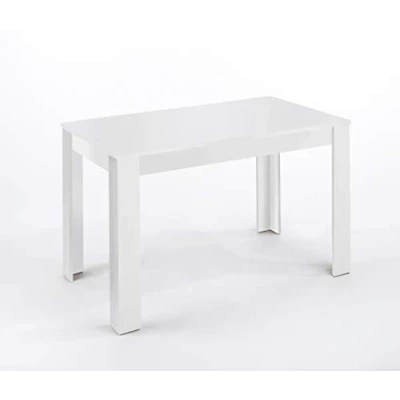 Abbildung von byLIVING Esszimmertisch Nepal/matt weiß/kompakter Küchentisch 140 cm breit/Esstisch Melaminharz beschichtet / 18 mm Dicke Tischplatte x 80, H 75
