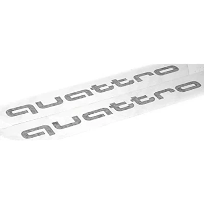 Abbildung von Audi Original Q2 C Blade Dekorfolie Set Quattro Exterieur Schriftzug Florettsilber 81A064317 Z7G