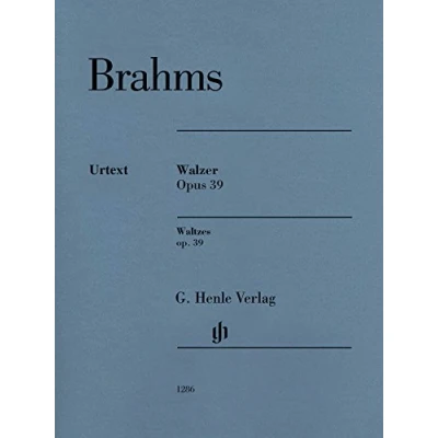 Abbildung von Walzer op. 39; Klavier: Instrumentation: Piano solo (G. Henle Urtext Ausgabe)