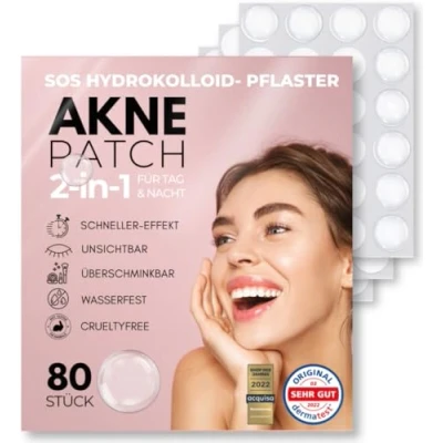 Abbildung von Wundertape Akne Patches, Pickel Pflaster (80 Stück)
