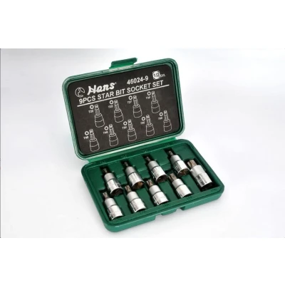 Abbildung von HANS 46024 9 Steckschlüsseleinsatz Set Torx 1/2 Vierkant