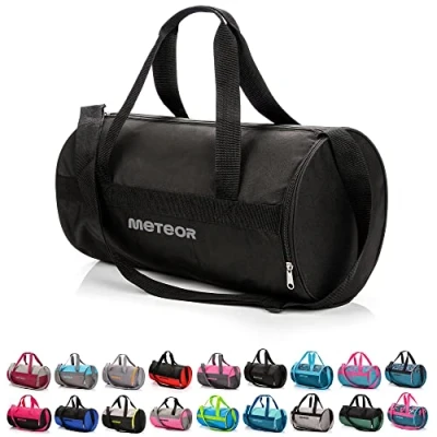 Abbildung von meteor Sporttasche Kinder 25L runde Tasche Gym Herren schwimmtasche Reisetasche Urlaubstasche klein Fitnesstasche Kindertaschen Schule Taschen turntasche Jungen