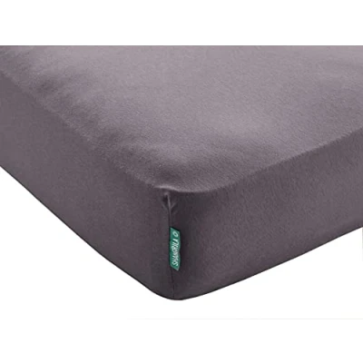 Abbildung von Spannbettlaken »Berlin« Bettlaken BxL+H 140x200+30 cm Dunkelgrau Microsatin Hautfreundlich für Boxpringbetten Matratzen bis 30 Höhe, 202092