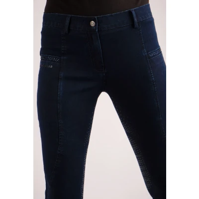 Abbildung von Montar Reithose Crystal Full Grip Denim 158