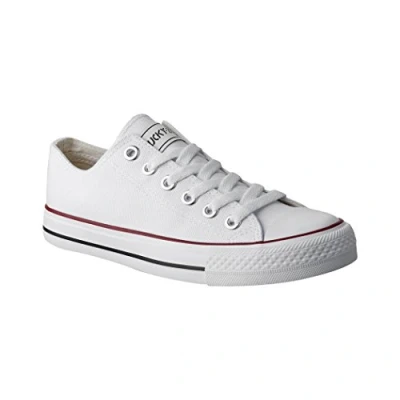 Abbildung von Elara Unisex Sneaker Textil Turnschuh Low top Chunkyrayan 089 A Weiss 46