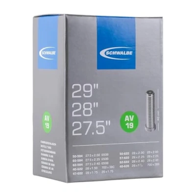 Abbildung von Schwalbe Unisex AV19 Schlauch, Schwarz 2er Pack, Einheitsgröße / 40 mm