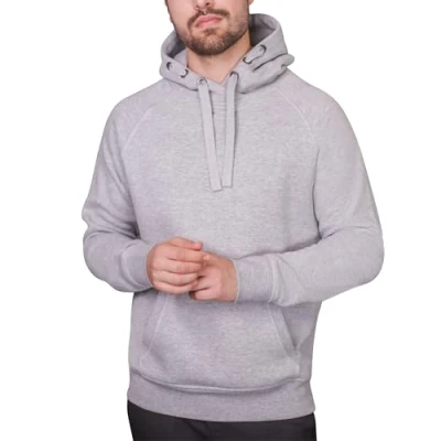 Abbildung von HRM Unisex 903 Kapuzenpullover, grau meliert, M