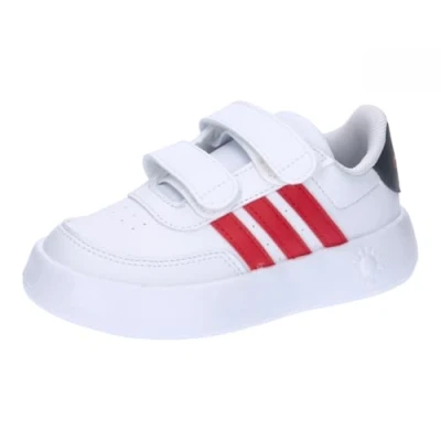 Abbildung von adidas Breaknet 2.0 Shoes Kids Tennisschuhe, Cloud White/Better Scarlet/Carbon, 26 EU