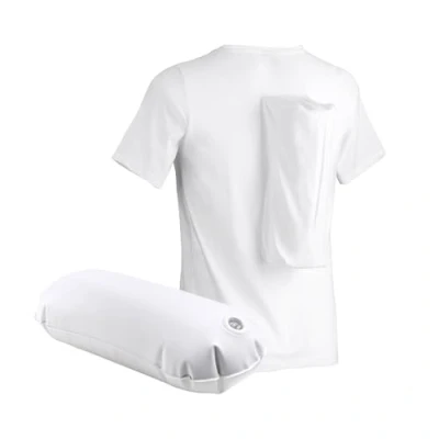 Abbildung von somnipax Comfort Anti Schnarch Shirt mit Luftkissen, 100% Bio Baumwolle, Hilfe bei CPAP Therapie, gegen Schlafapnoe + Schnarchen, für Frauen [XXL]