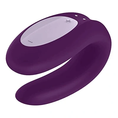Abbildung von Satisfyer Double Joy Paarvibrator Violet