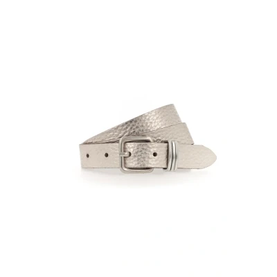 Abbildung von Tamaris Essential Classics Gürtel, Damen, Größe: 75, Platingold metallic