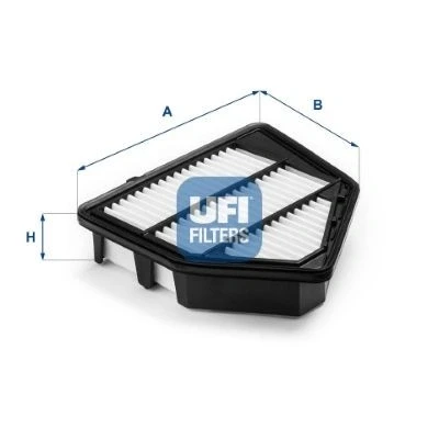 Abbildung von UFI 30.B62.00 Luftfilter 52 225,5 227 Filtereinsatz HONDA: CR V 4