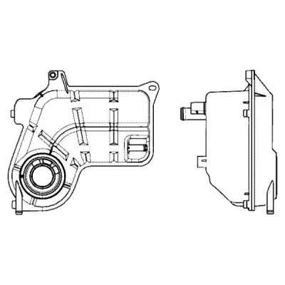 Abbildung von MAHLE ORIGINAL CRT 26 000S Ausgleichsbehälter ohne Kappe, Sensor AUDI: A6 C5 Avant, Saloon
