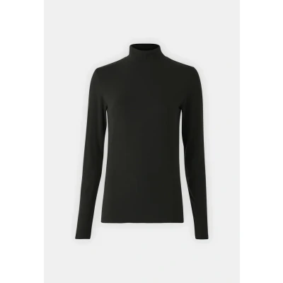 Abbildung von Selected Femme Slfmanja HIGH NECK Langarmshirt, Damen, Größe: 34, Black