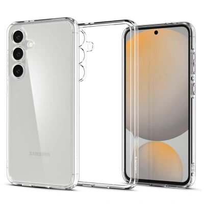 Abbildung von Samsung Galaxy S24 FE Hülle Kunststoff Spigen Hard Case/Backcover Handyhülle Transparent Shockproof/Stoßfest