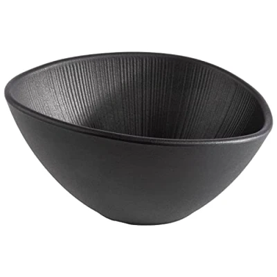 Abbildung von APS 85093 Melaminschale NERO Servierschale für vierlerei Speisen, 19,0 x 16,5 9,0 cm, 0,5 Liter