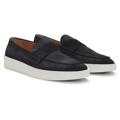 Abbildung von BOSS CLAY Mokassin, Herren, Größe: 43, Dark blue Schuhe