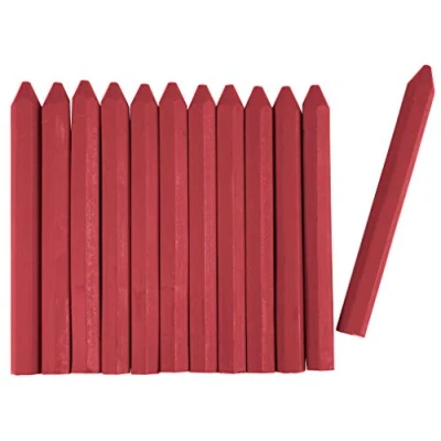 Abbildung von Connex Signierkreide rot Ø 13 x 120 mm Praktisches Set mit 12 Stück Für Holz, Beton, Eisen, Textilien &amp; Co. Wetterfest lichtecht Sechskantform / Markierkreide Forstkreide COXT780562