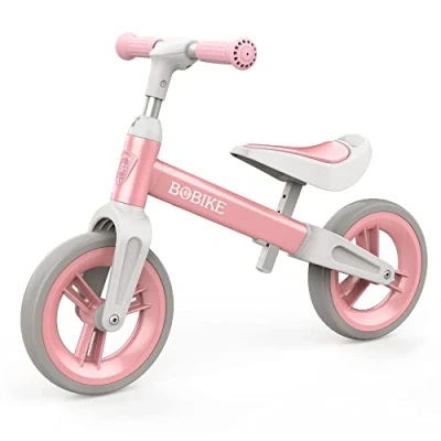 Abbildung von MHCYLION Laufrad ab 1.5 4 Jahre bis zu 25 kg, Lenkrad und Sattel höhenverstellbar, Lenkradschloss, Ultraleicht Kinderlaufrad Balance Fahrrad für Jungen Mädchen(Rosa)