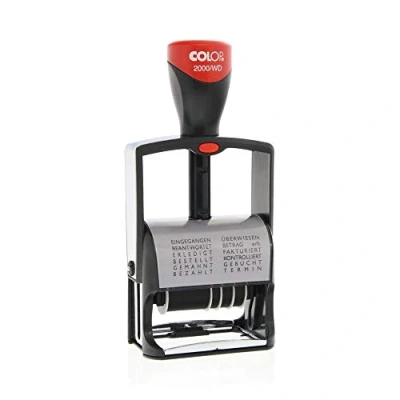Abbildung von Colop 2355102000 Wortband Datumstempel 2000/WD 43 x 10 mm Kissen schwarz