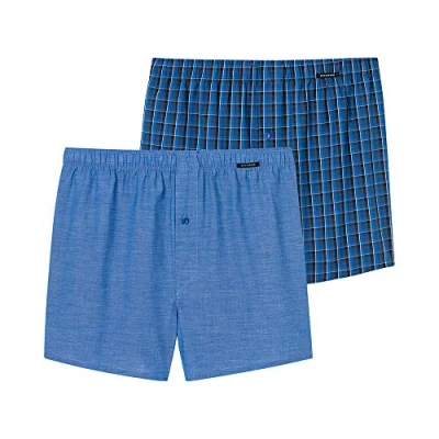 Abbildung von Schiesser 2 PACK Boxershorts, Herren, Größe: Small, Royal