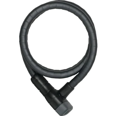 Abbildung von ABUS Kabelschloss Microflex 6615K/120 kompaktes Fahrradschloss für günstige Zweiräder und Kinderfahrräder 15 mm Sicherheitslevel 5 Schwarz