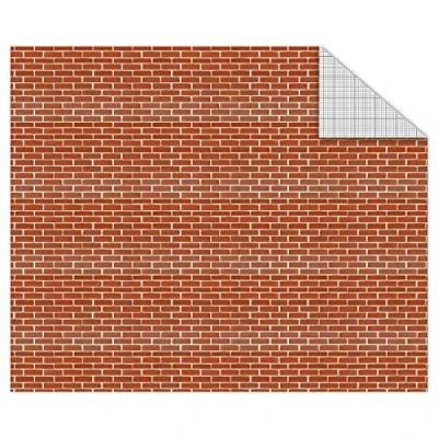 Abbildung von Ursus 11404603F Fotokarton für Modellbau und Papier Häuser, Ziegelsteine, DIN A4, 300 g/qm, 10 Blatt, beidseitig bedrucktes Bastel Papier, Motiv Karton aus Frischzellulose Kunstwerke