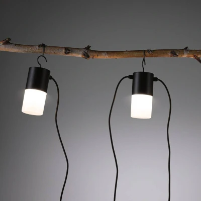 Abbildung von Paulmann 94761 Plug &amp; Shine LED Lichterkette Tubs IP44 3x2W 3x160lm dimmbar Anthrazit Aluminium 3000K E14 inkl. wechselbarem Leuchtmittel