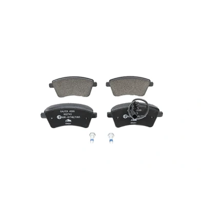 Abbildung von ATE 13.0460 2743.2 Bremsbelagsatz mit integriertem Verschleißwarnkontakt Bremssattelschrauben RENAULT: Kangoo II Express, / Grand