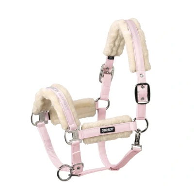 Abbildung von Eskadron Halfter Faux Fur Kunstfell Powderrose Warmblut