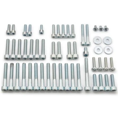 Abbildung von Easyboost Schraubensatz 53 Schrauben Stahl verzinkt für AM6 Schaltmoped 50 ccm MBK Xlimit Xpower DT Aprilia RS XP6 XPS Beta Rieju TZR Sherco