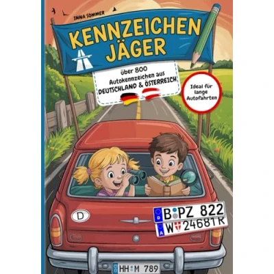 Abbildung von Kennzeichen Jäger Das große Autokennzeichen Sammelbuch für Kinder ab 6 Jahren. Sammle über 800 Nummernschilder aus Deutschland &amp; Österreich ... lange Autofahrten Urlaubsfahrten
