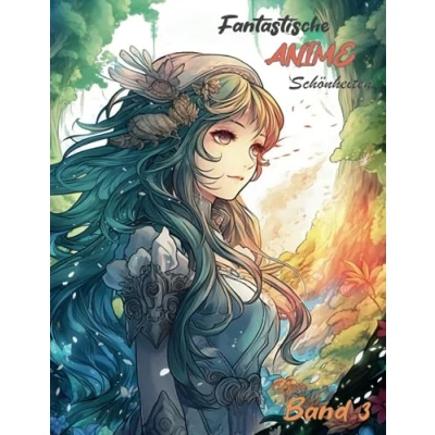 Abbildung von Fantastische Anime Schönheiten Malbuch für Erwachsene Band 3: 50 wunderschöne und Manga Frauen Motive
