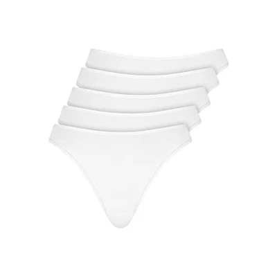 Abbildung von NUR DIE 5 PACK Basic String, Damen, Größe: Small, Weiss