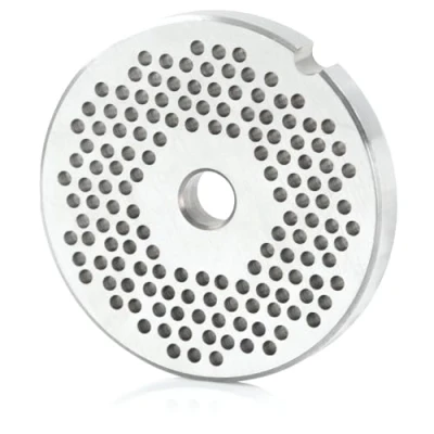 Abbildung von Zelsius Lochscheibe ø 3 mm für Profi Fleischwolf elektrisch 7 cm Ersatzzubehör, Edelstahl Platten Messer, Lochscheibenersatz, Aufsatz professionell