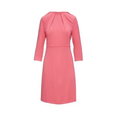 Abbildung von s.Oliver Black Label MIT Raffdetails Jerseykleid, Damen, Größe: 36, Pink