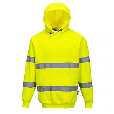 Abbildung von Portwest Warnschutz Kapuzen Sweat Shirt, Größe: M, Farbe: Gelb, B304YERM