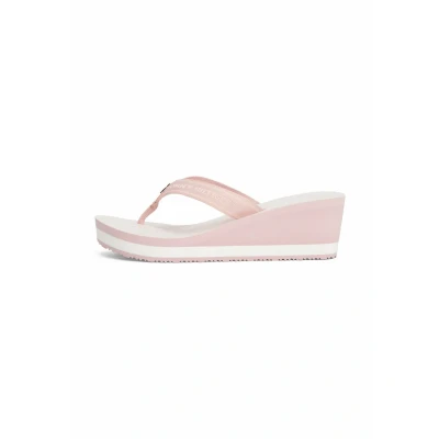 Abbildung von Tommy Hilfiger LOGO Webbing Zehentrenner, Damen, Größe: 42, Foggy pink Schuhe