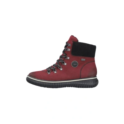 Abbildung von Rieker Damen Schnürstiefel in rot Gr. 39