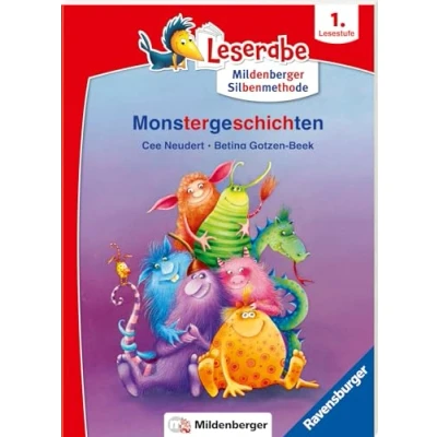 Abbildung von Monstergeschichten lesen lernen mit dem Leseraben Erstlesebuch Kinderbuch ab 6 Jahren Silbengeschichten zum Lesenlernen (Leserabe 1. Klasse Mildenberger Silbenmethode)