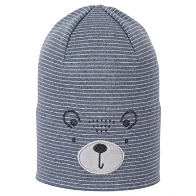 Abbildung von Sterntaler Unisex Kinder Mütze Baby Beanie Bär, Blau, 51